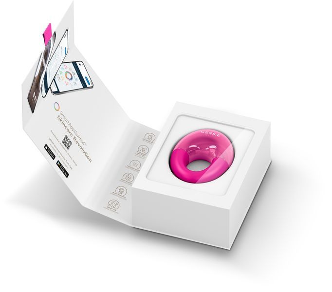 Масажер для очей GESKE Cool&Warm Eye Massager 7в1 magenta HB0311 фото