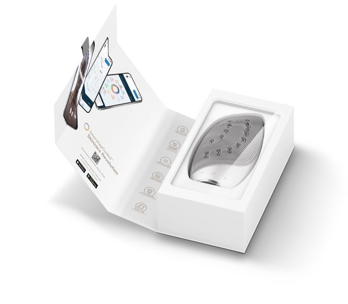 Очистительная щетка для лица GESKE Sonic Thermo Facial Brush&Face-Lifter 8в1 white HB0095 фото
