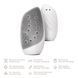 Очистительная щетка для лица GESKE Sonic Thermo Facial Brush&Face-Lifter 8в1 white HB0095 фото 2
