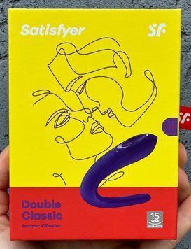 Вібратор для пар Satisfyer Double Classic з одним моторчиком SO1235 фото