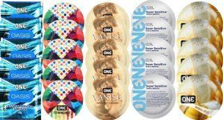 Набір з 25 шт One Oasis Premium + ONE Ribs + ONE Vanish + ONE Sensitive + ONE Banana SOS8447 фото