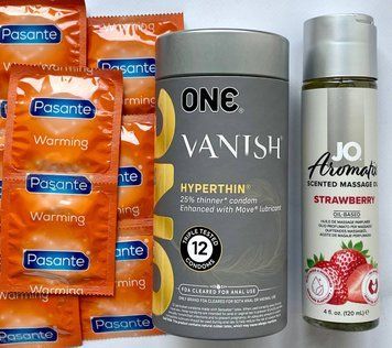 Набір 22 шт ONE Vanish + Pasante Warming + System JO Aromatix Strawberry 120 мл SOS1679 фото