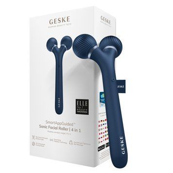 Электронный ультразвуковой ролик для лица GESKE Sonic Facial Roller 4в1 midnight HB0177 фото