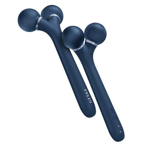 Электронный ультразвуковой ролик для лица GESKE Sonic Facial Roller 4в1 midnight HB0177 фото