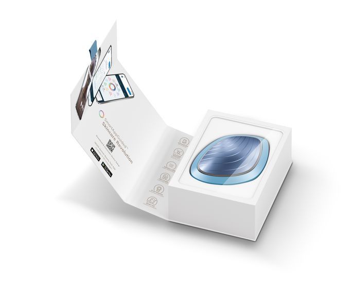 Ультразвуковая маска тепло и холод GESKE Sonic Warm & Cool Mask 9 в 1 aquamarine HB0105 фото