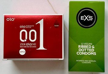 Набір OLO 001 Збуджуючі з розігріваючим ефектом 10 шт - EXS Ribbed & Dotted 12 шт SOS3183 фото