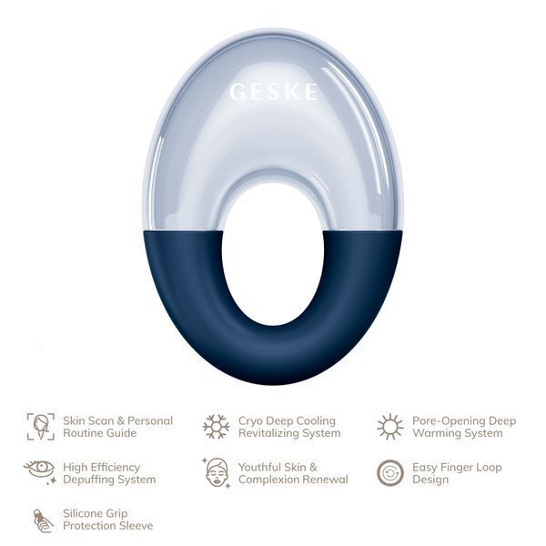 Масажер для очей GESKE Cool&Warm Eye Massager 7в1 midnight HB0312 фото