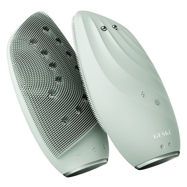 Очищувальна щітка для обличчя GESKE Sonic Thermo Facial Brush&Face-Lifter 8в1 green HB0096 фото