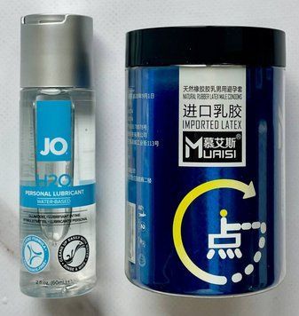 Комплект Muaisi 0.02 мм Blue 12 шт + Лубрикант System JO H2O ORIGINAL (60 мл) SOS2984 фото