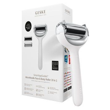 Электронный роллер для лица и тела с микроиглами GESKE MicroNeedle Face&Body Roller 8в1 white HB0205 фото