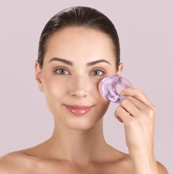 Масажер для очей GESKE Cool&Warm Eye Massager 7в1 pink HB0313 фото