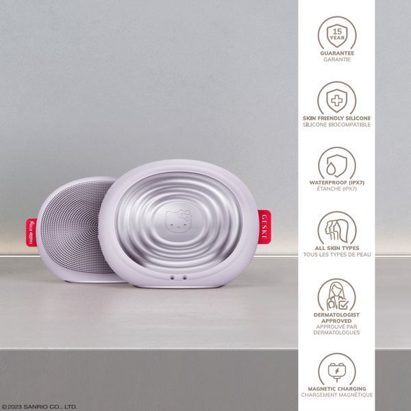 Электронная ультразвуковая термощетка для лица GESKE Sonic Thermo Facial Brush 5в1 HB0244 фото