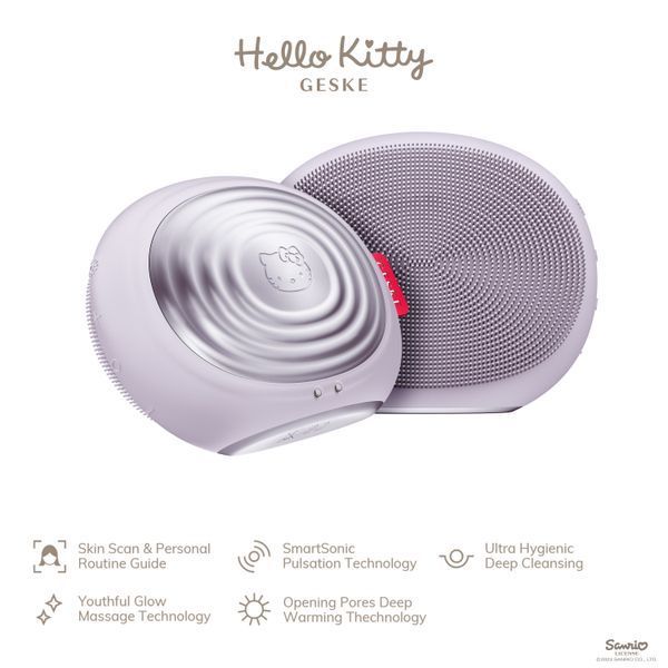 Электронная ультразвуковая термощетка для лица GESKE Sonic Thermo Facial Brush 5в1 HB0244 фото