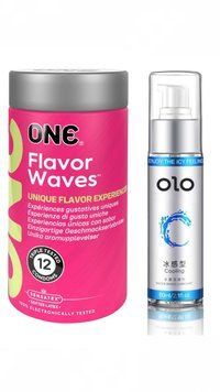 ONE Flavor Waves 12 шт и Лубрикант OLO Охлаждающий 60 мл SOS641 фото
