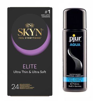 Суперсет Skyn Elite 24 шт и Лубрикант Pjur Aqua 30 мл sos116 фото