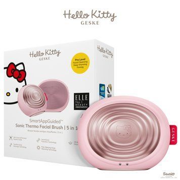Электронная ультразвуковая термощетка для лица GESKE Sonic Thermo Facial Brush 5в1 HB0245 фото