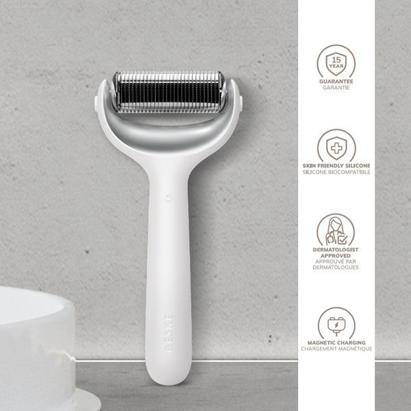 Ролер для голкової мезотерапії обличчя та тіла GESKE MicroNeedle Face&Body Roller 9в1 white HB0025 фото