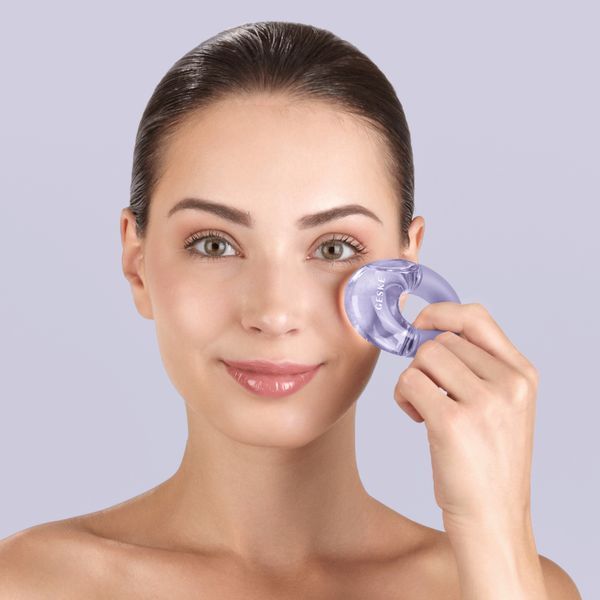 Масажер для очей GESKE Cool&Warm Eye Massager 7в1 purple HB0314 фото