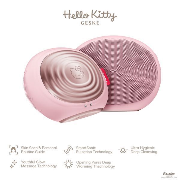 Электронная ультразвуковая термощетка для лица GESKE Sonic Thermo Facial Brush 5в1 HB0245 фото