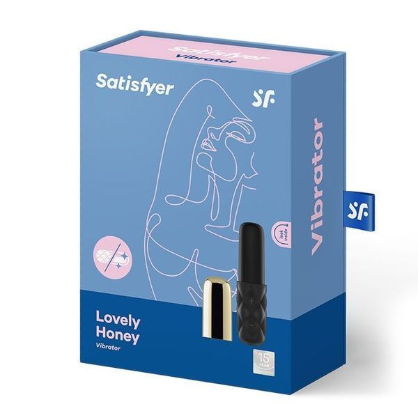 Потужний мінівібратор Satisfyer Sparkling Darling Gold зі знімним ковпачком, 15 режимів роботи SO3106 фото