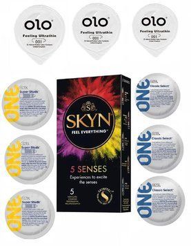 Набір на 14 штук : OLO Feeling , Skyn 5 Senses , ONE Super studs , ONE Classic Select sos117 фото