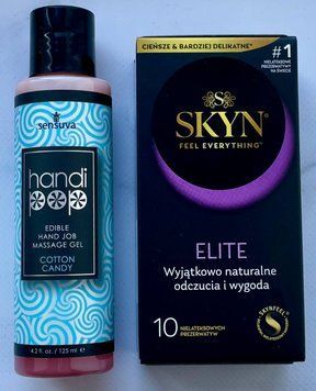 Комплект SKYN Elite 10 шт - Лубрикант Sensuva Handipop Cotton Candy (125 мл) SOS3386 фото