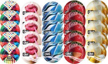 Набір з 25 шт One Extreme ribs + ONE Bubblegum + ONE Fresh Mint + ONE Chocolate Strawberry + ONE Banana Split SOS8266 фото