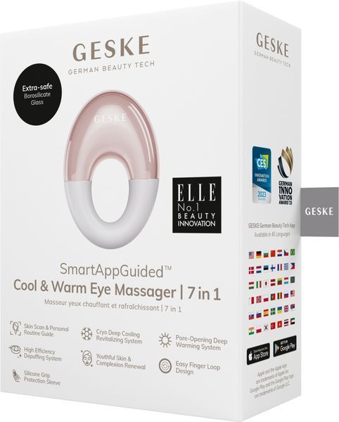 Масажер для очей GESKE Cool&Warm Eye Massager 7в1 starlight HB0315 фото