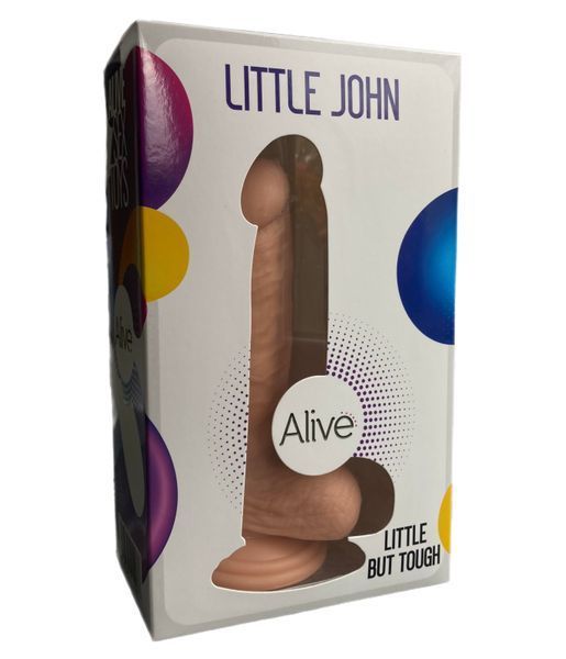 Фалоімітатор з присоскою Alive Little John, діаметр 3,5 см, ПВХ, об&rsquo;ємна головка AL21047 фото
