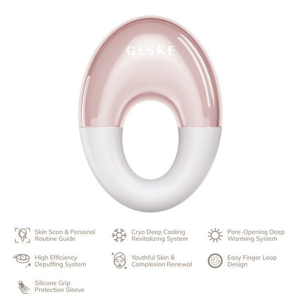 Масажер для очей GESKE Cool&Warm Eye Massager 7в1 starlight HB0315 фото