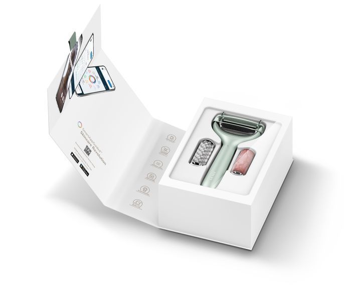 Ролер для голкової мезотерапії обличчя та тіла GESKE MicroNeedle Face&Body Roller 9в1 green HB0026 фото