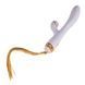 Вибратор-кролик с флогером LOCKINK SEVANDA Whip Vibrating Massage Wand - White & Golden SX0904 фото 1