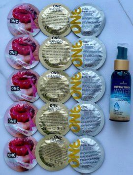 Набір 15 шт ONE Vanish, Super Studs, Flavor Waves + Sensuva Ultra-Thick Water-Based (57мл) SOS3879 фото