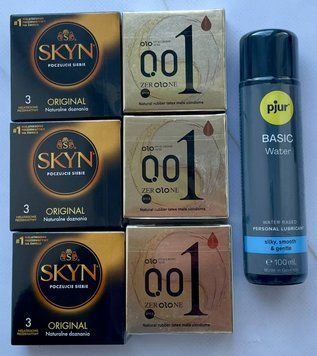 Набір 18 шт OLO Лід і Полум'я 001 + Skyn Original + Лубрикант pjur Basic Waterbased, 100 мл SOS3829 фото