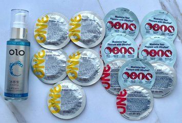 Набір One Super Studs 5 шт + One UltraFeel 5 шт + Лубрикант охолоджуючий OLO 60 мл SOS3487 фото