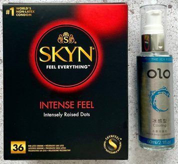 Набір Skyn Intense feel 36 штук + ПОДАРУНОК Лубрикант охолоджуючий на водній основі OLO 60 мл SOS1130 фото