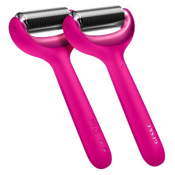 Ролер для голкової мезотерапії обличчя та тіла GESKE MicroNeedle Face&Body Roller 9в1 magenta HB0208 фото