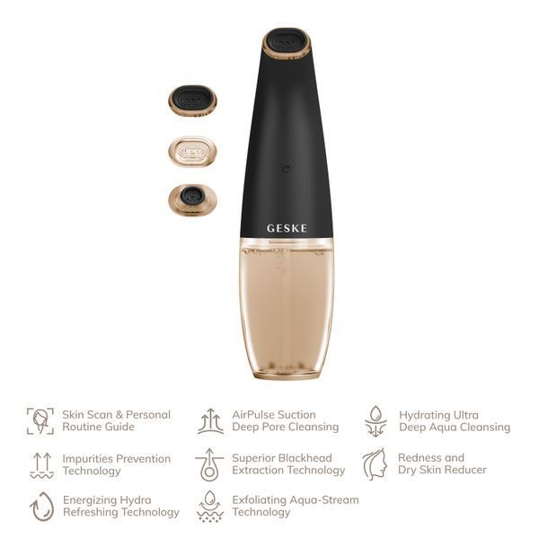 Очищуючий засіб для обличчя GESKE Aqua-Stream Face Cleanser 8в1 gray HB0397 фото