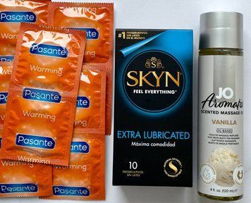 Набір 20 шт Skyn Exstra Lube- Pasante Warming + System JO Aromatix Vanilla 120 мл SOS1661 фото