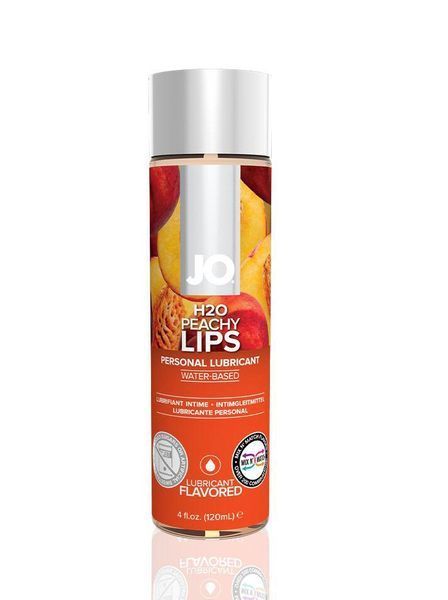 Змазка на водній основі System JO H2O &mdash; Peachy Lips (120 мл) без цукру, рослинний гліцерин SO1777 фото