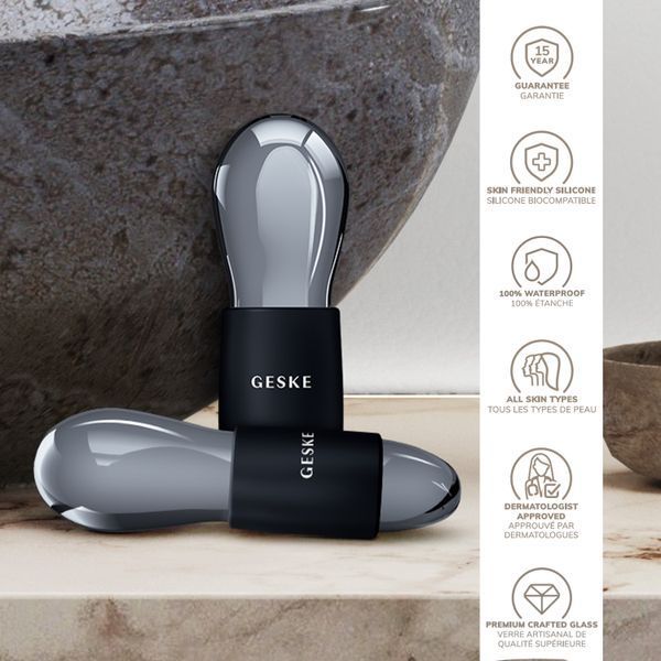 Подвійний масажер для очей GESKE Cool&Warm Duo Eye Massager 7в1 black HB0319 фото
