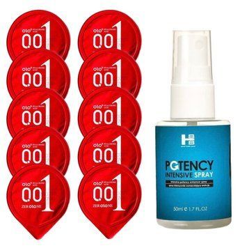 Комплект OLO Warming 001 10 шт + SHS Potency Spray (50 мл) SOS14416 фото