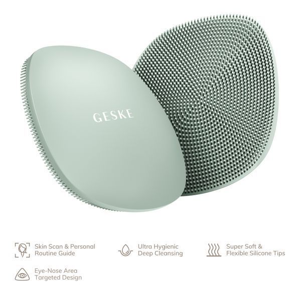 Щітка для обличчя GESKE Facial Brush 4в1 green HB0052 фото