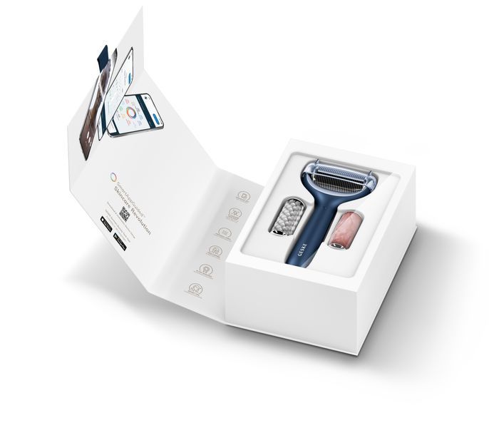 Ролер для голкової мезотерапії обличчя та тіла GESKE MicroNeedle Face&Body Roller 9в1 midnight HB0210 фото