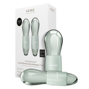 Подвійний масажер для очей GESKE Cool&Warm Duo Eye Massager 7в1 green HB0321 фото