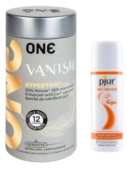 Набор ONE Vanish 12 шт + Лубрикант pjur Woman Vegan 30 мл SOS2013 фото
