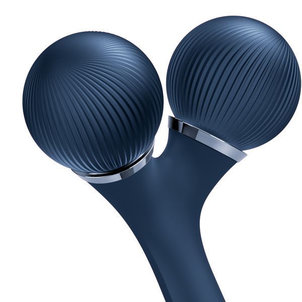 Електронний ультразвуковий ролик для обличчя та тіла GESKE Sonic Facial&Body Roller 4в1 midnight HB0033 фото