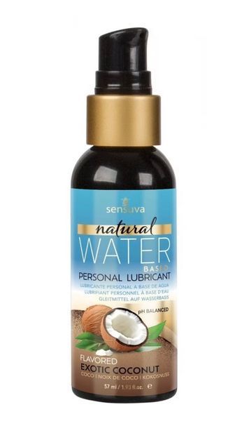 Смазка на водной основе Sensuva Natural Water-Based Exotic Coconut (57мл) без глицерина и парабенов SO4946 фото