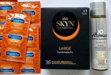 Набір 46 шт SKYN Large - Pasante Warming + System JO Aromatix Vanilla 120 мл SOS1664 фото