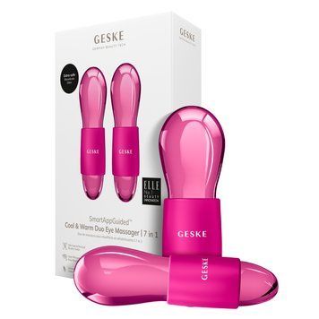 Подвійний масажер для очей GESKE Cool&Warm Duo Eye Massager 7в1 magenta HB0322 фото